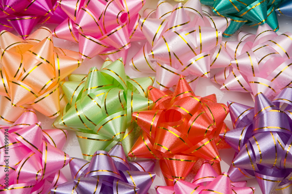 Wallpaper of many ribbons of different colours Wallpaper of many ribbons of different colours