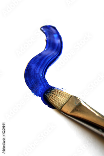 blue paint