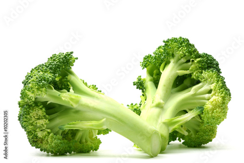 broccoli isolated on white background photo