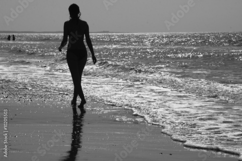 girl on beach