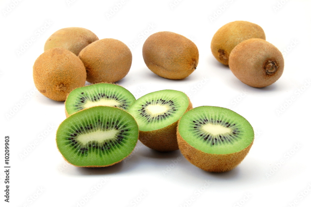 healthy green kiwi fruit isolated on white background healthy green kiwi fruit isolated on white background