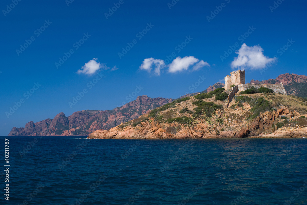 Chateau de Girolata, close to Porto, Corsica