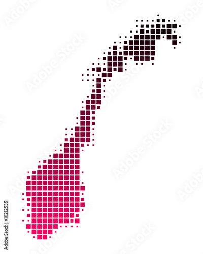 Karte von Norwegen