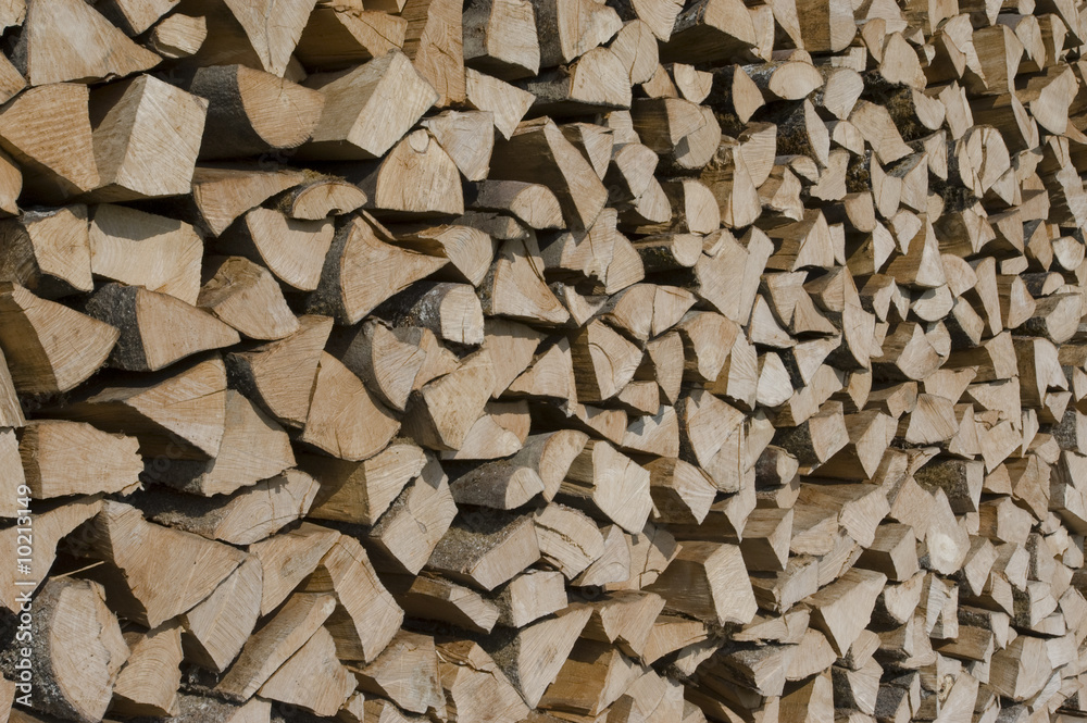 Woodpile out behind the barn in Switzerland Woodpile out behind the barn in Switzerland
