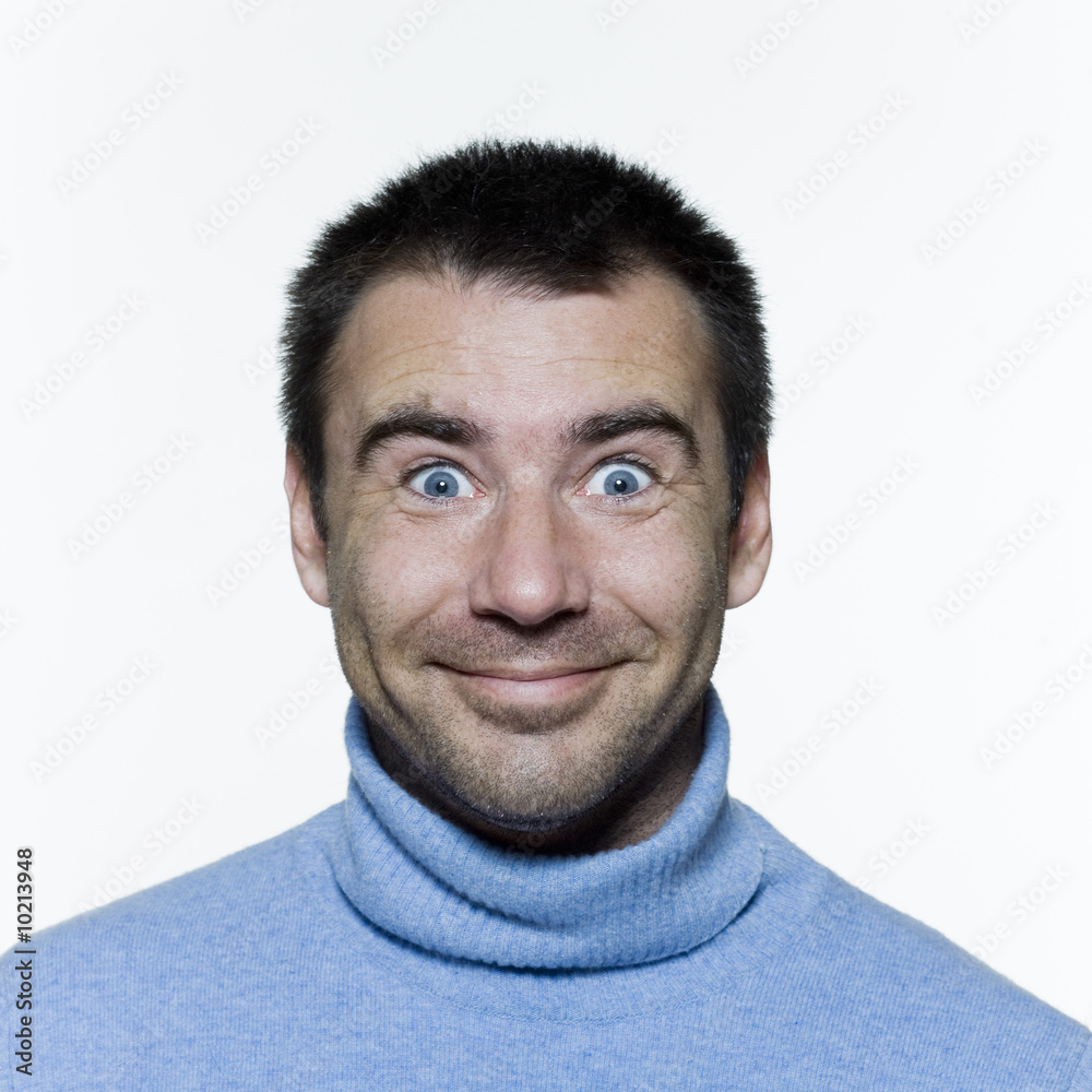 Fototapeta premium joyful handsome man