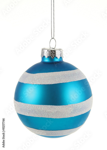 Blue Striped Bauble