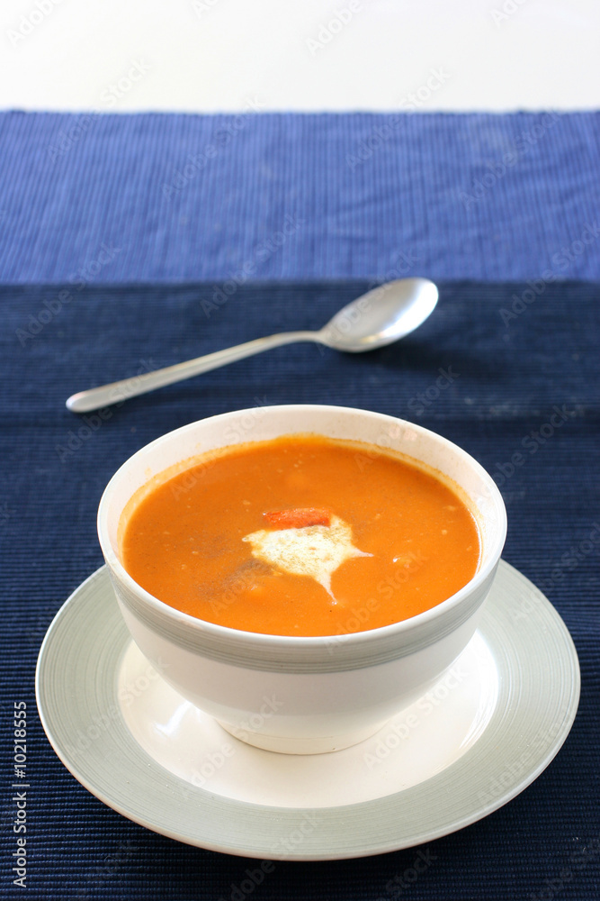 Carrot and orange soup and sprinkle of thyme Carrot and orange soup and sprinkle of thyme