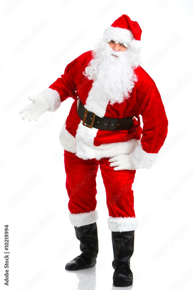 Happy Christmas Santa. Isolated over white background. Happy Christmas Santa. Isolated over white background.