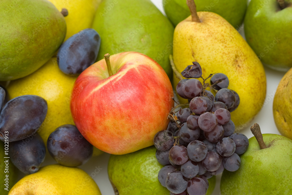 close up of autumn seasonal fruits background close up of autumn seasonal fruits background
