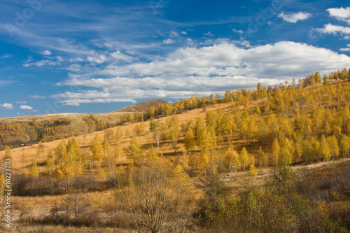 Autumn landscape in Retezat Mountains, Romania.