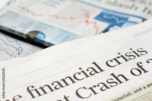 Newspaper headlines - financial crisis on 2008