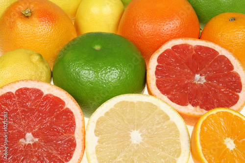 Citrus fruit - colorful background abstract.