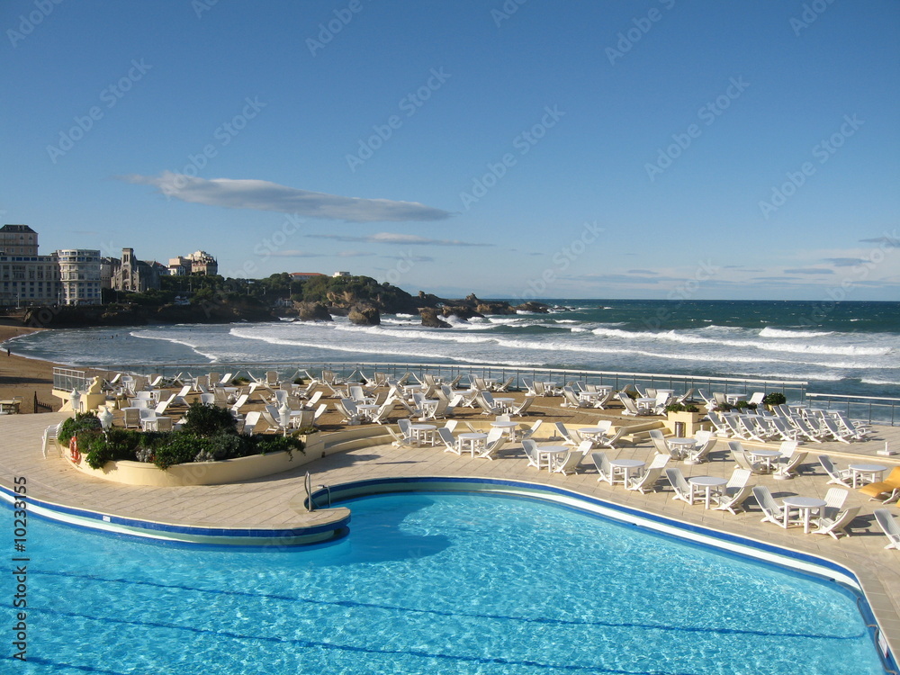 Fototapeta premium Playa de Biarritz, Francia