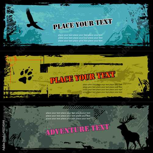 wildlife or hiking banners