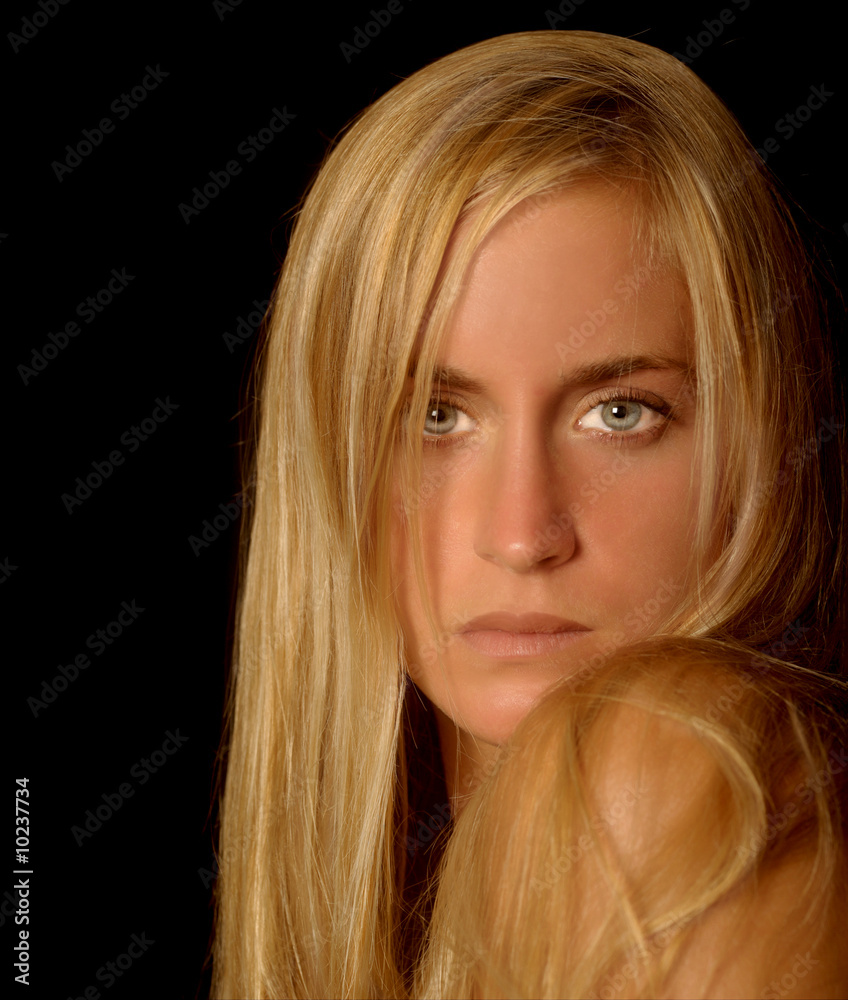 beautiful Image of a Glamour Model on Black beautiful Image of a Glamour Model on Black
