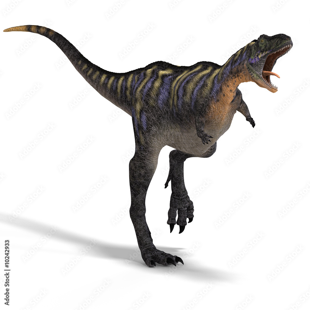 Dinosaur Aucasaurus with clipping path over white Dinosaur Aucasaurus with clipping path over white