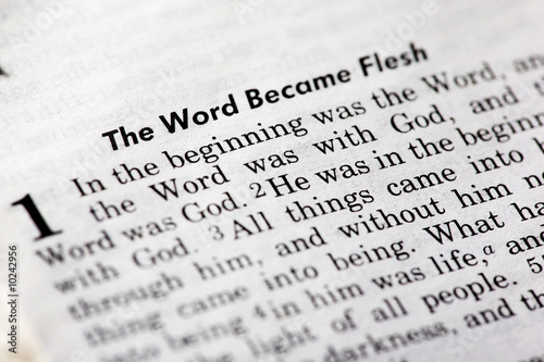 John 1:1 - The word became flesh. Popular New Testament passage