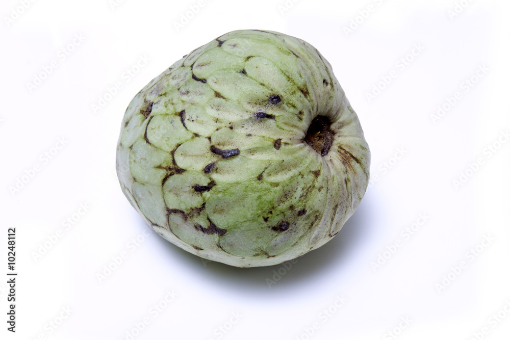 Custard apple isolated on a white studio background Custard apple isolated on a white studio background