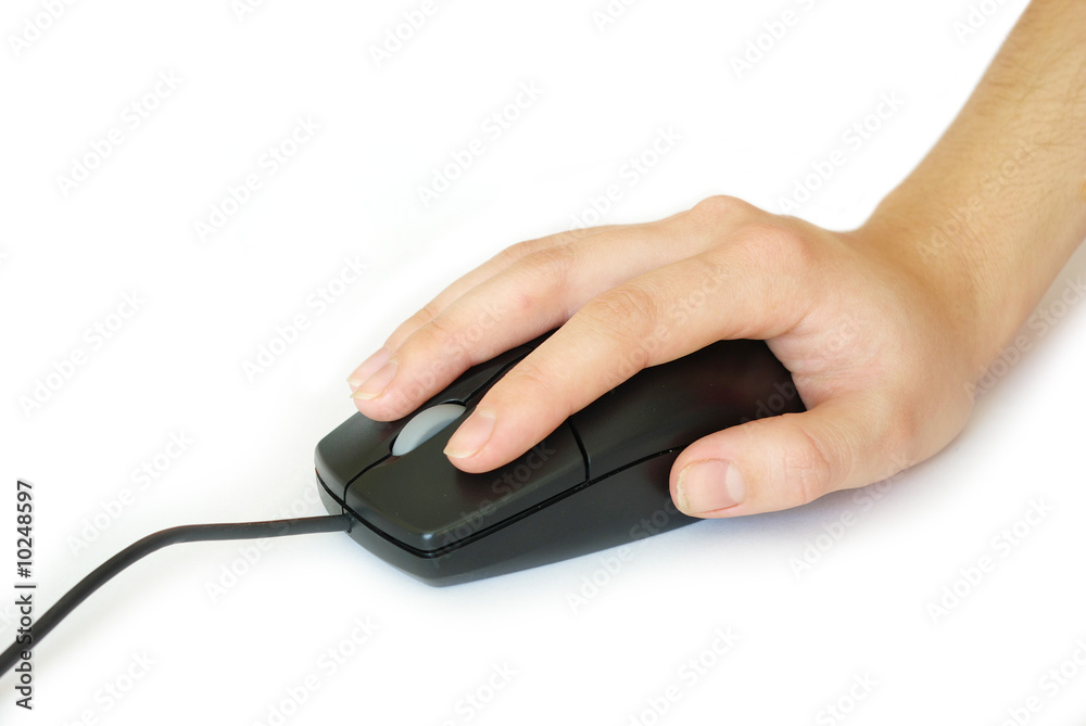 black computer mouse black computer mouse
