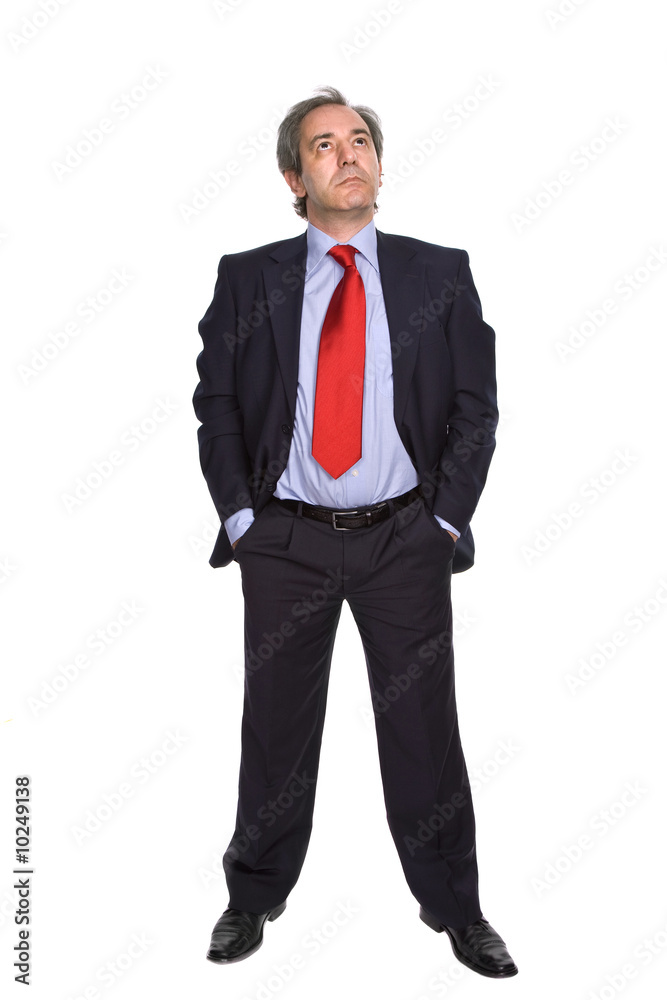 mature business man isolated on white background mature business man isolated on white background
