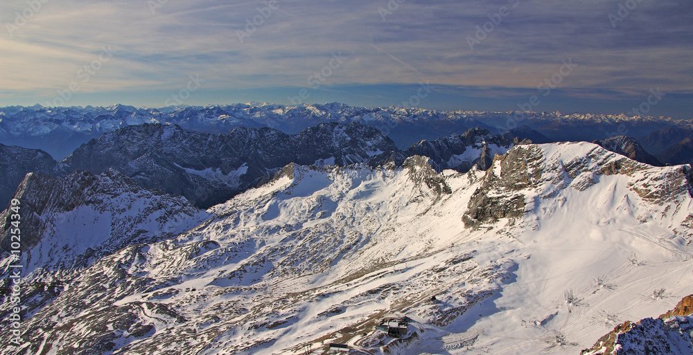 Fototapeta premium Zugspitzpanorama