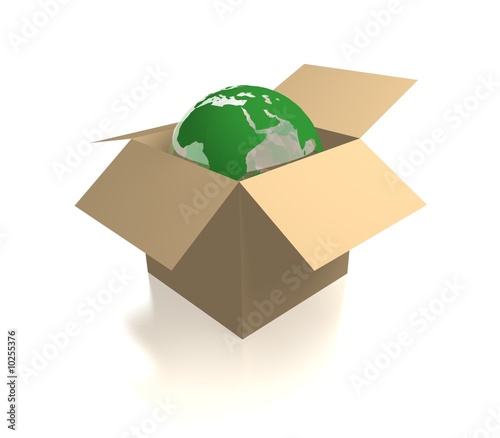 globe in a box