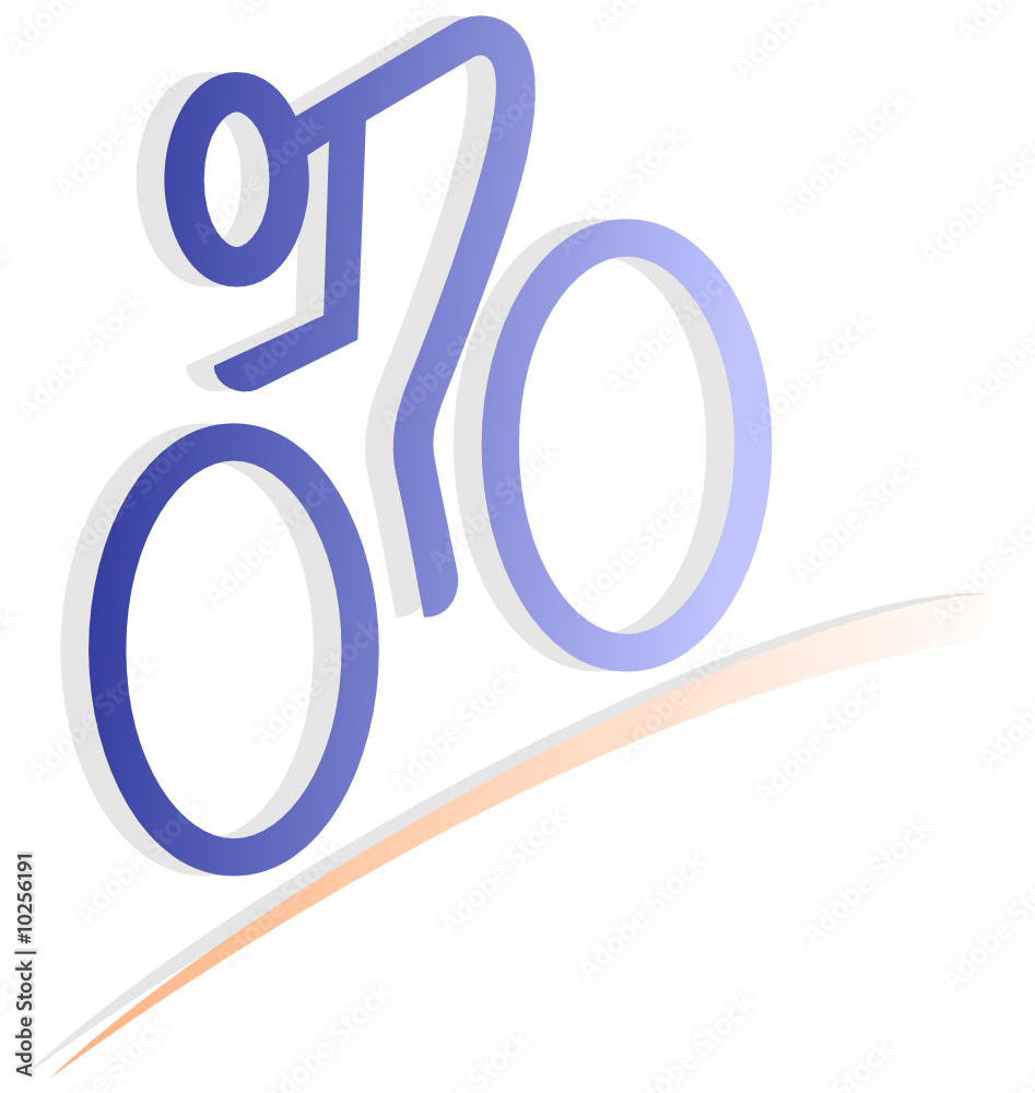 Ciclista stilizzato