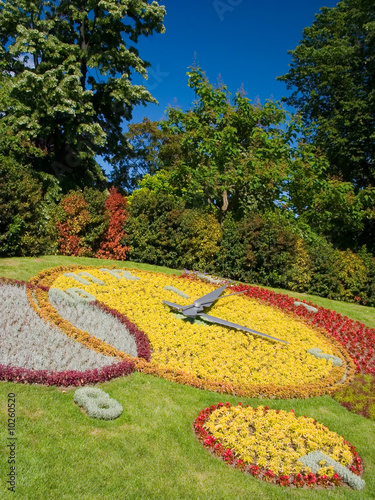Famous Flower Clock in Geneva