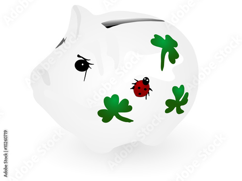 Vector illustration of piggy bank