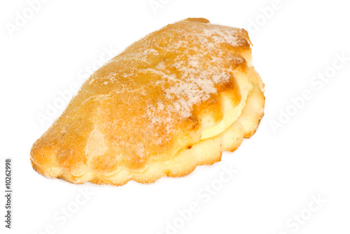 crisp more fresh pastry on a white background
