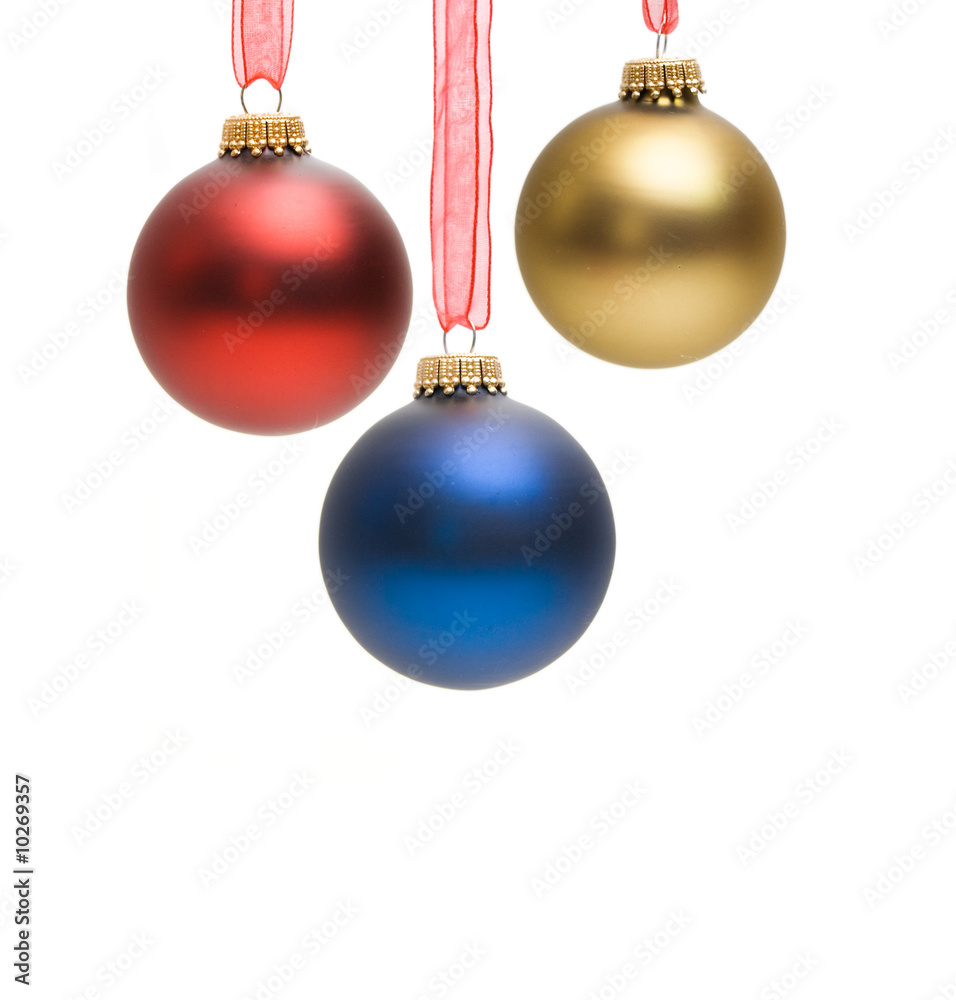 christmas decoration - glass balls isolated on white christmas decoration - glass balls isolated on white