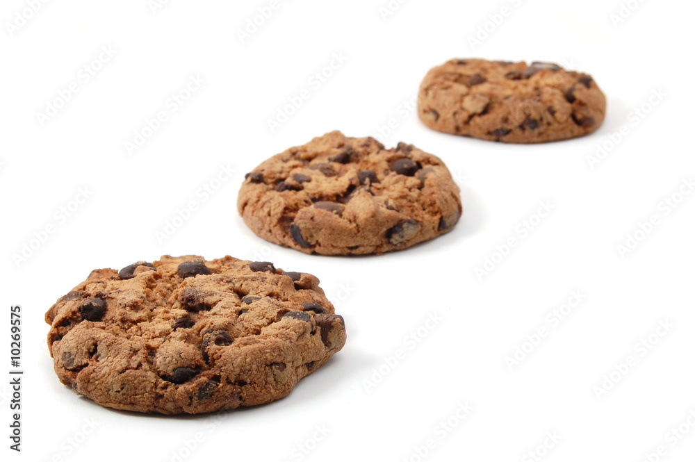 sweet cookies isolated on a white background sweet cookies isolated on a white background