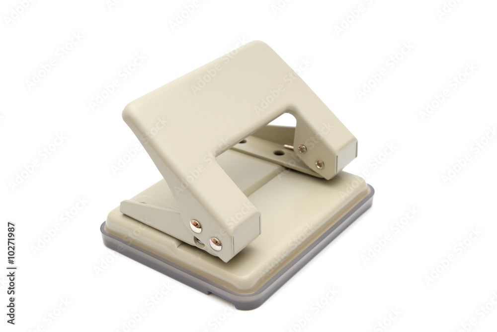 Small office puncher on a white background Small office puncher on a white background