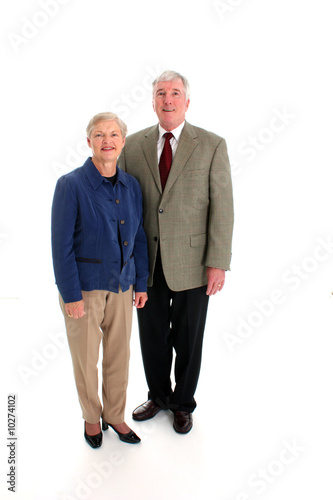 Senior Couple Set Against A...