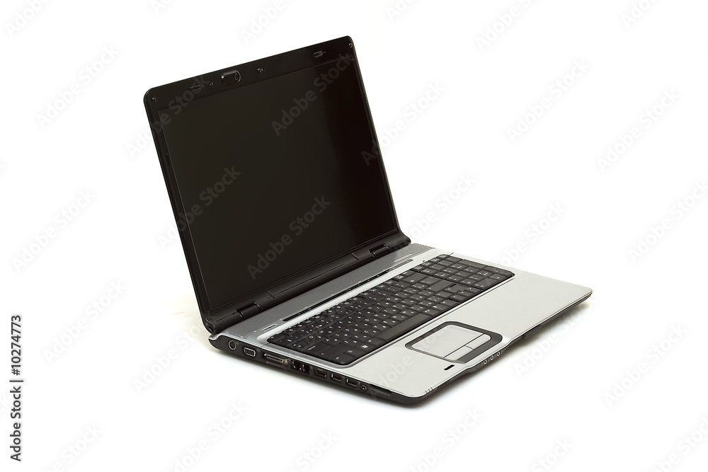Personal computer with a large screen close-up. Isolated Personal computer with a large screen close-up. Isolated