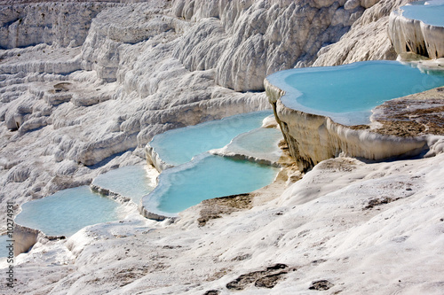 Travertine pools and terraces, Pamukkale, Turkey