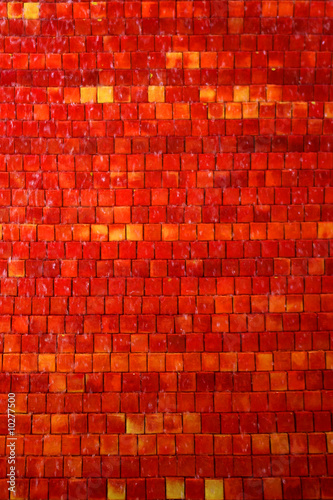 Background of little colorful ceramic square tiles