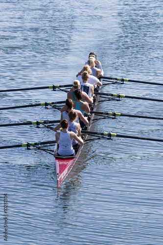 women's rowing team training for the race day