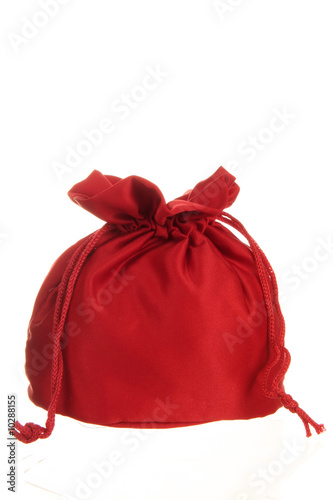 a red bag isolated on white