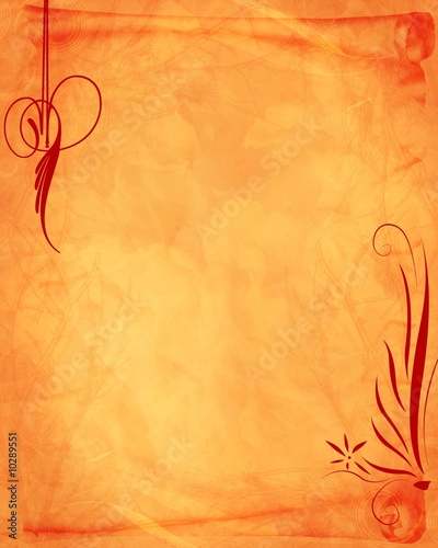 PAPIER ANCIEN DECOR FLORAL