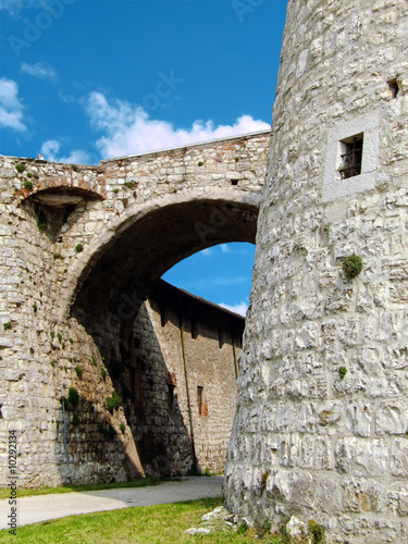 Detail of the castle of Brescia on Colle Cidneo photo
