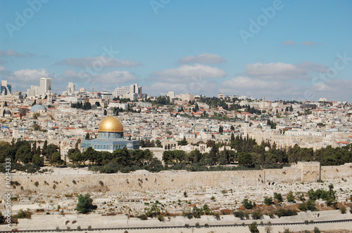 Obraz na płótnie View of the Jerusalem old city w salonie