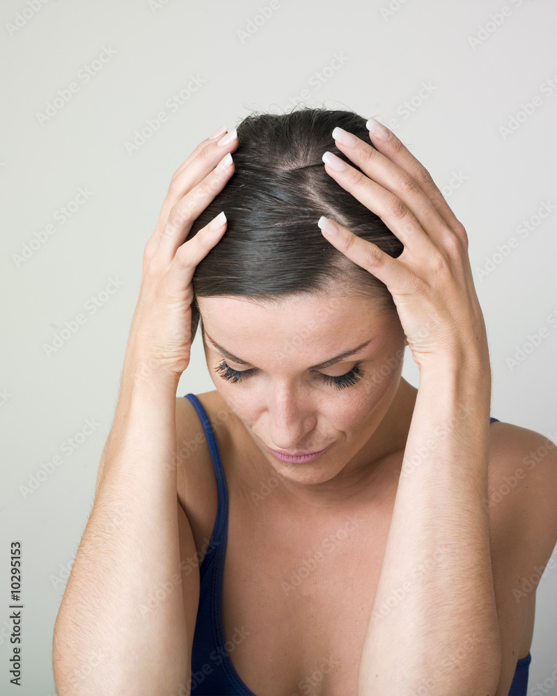 Fototapeta premium Depressed woman