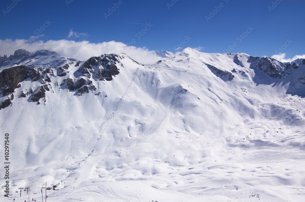 Obraz premium alpine skiing landscape