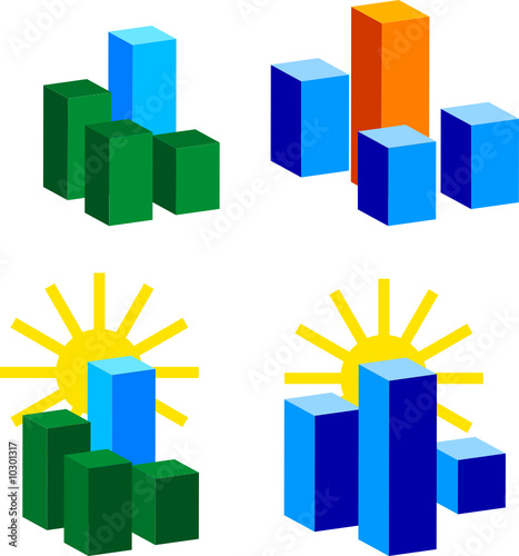 set of building Logos.