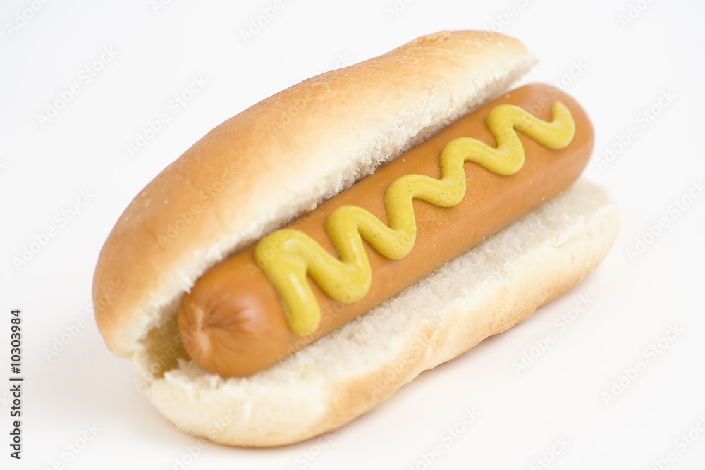 fast food, delicious hot dog isolated over white background fast food, delicious hot dog isolated over white background