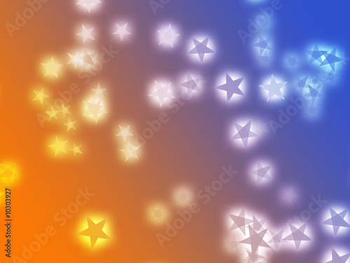 wallpaper background of floating glowing stars