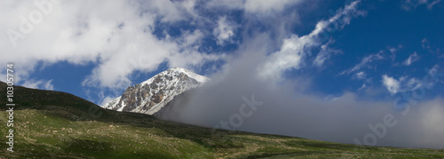 Pass Ozerny, Zailiysky Alatau gorge, Tien-Shan photo