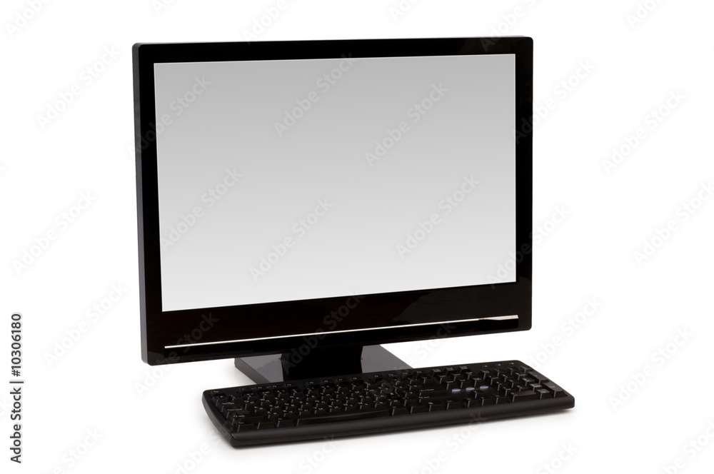 Personal computer isolated on the white background Personal computer isolated on the white background
