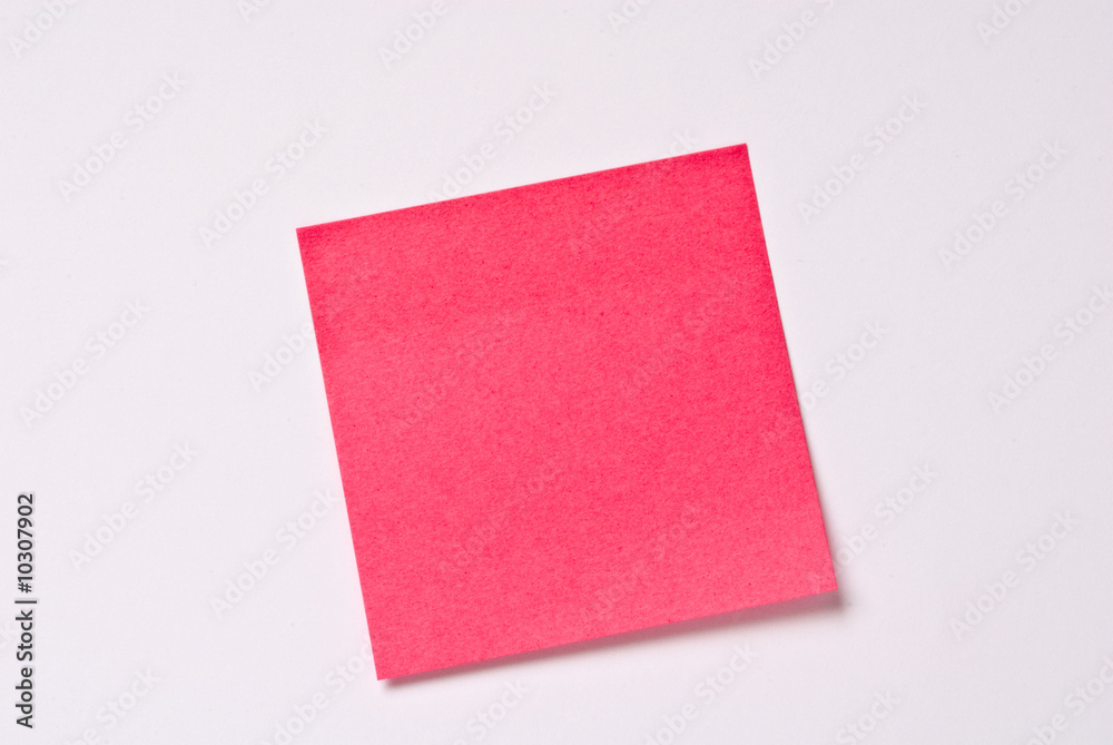 roter Notizzettel roter Notizzettel